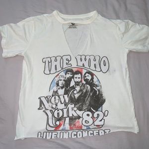The Who cropped band tee